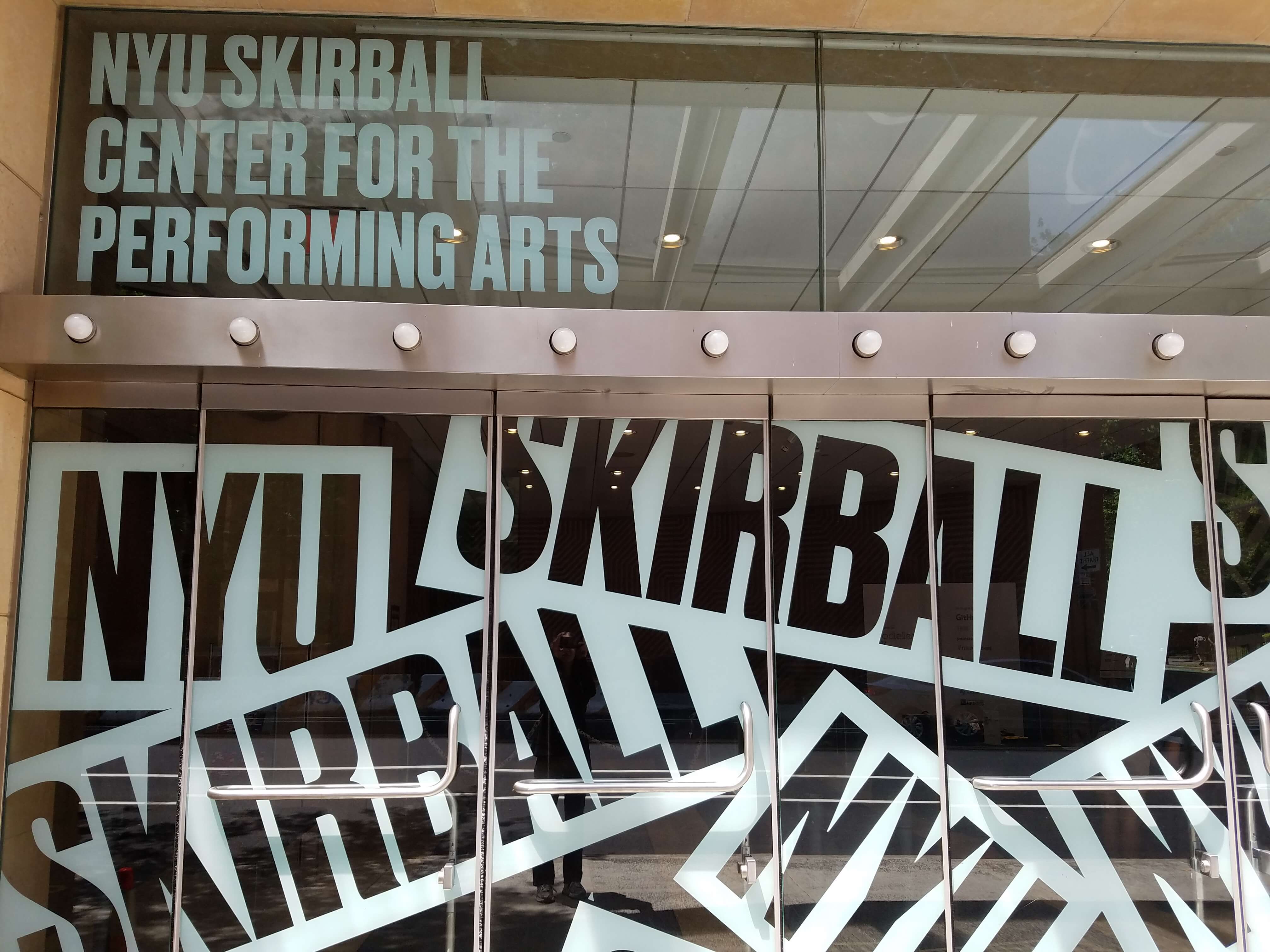 Entrance to Skirball Center for the Performing Arts