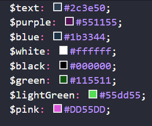 Color Scheme Variables