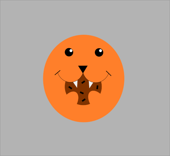 Cute critter eating a cookie svg